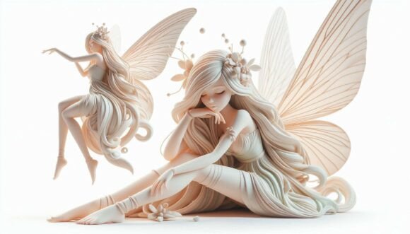 Download 🔲 Minimalist Fairy in Soft Tones - Premium Resources