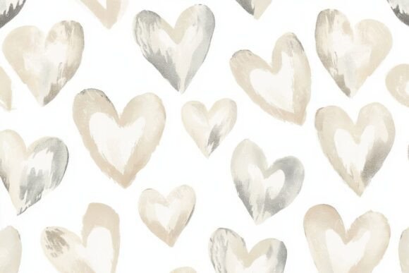 Download Elegant Heart Patterns in Soft Tones - Premium Bundle